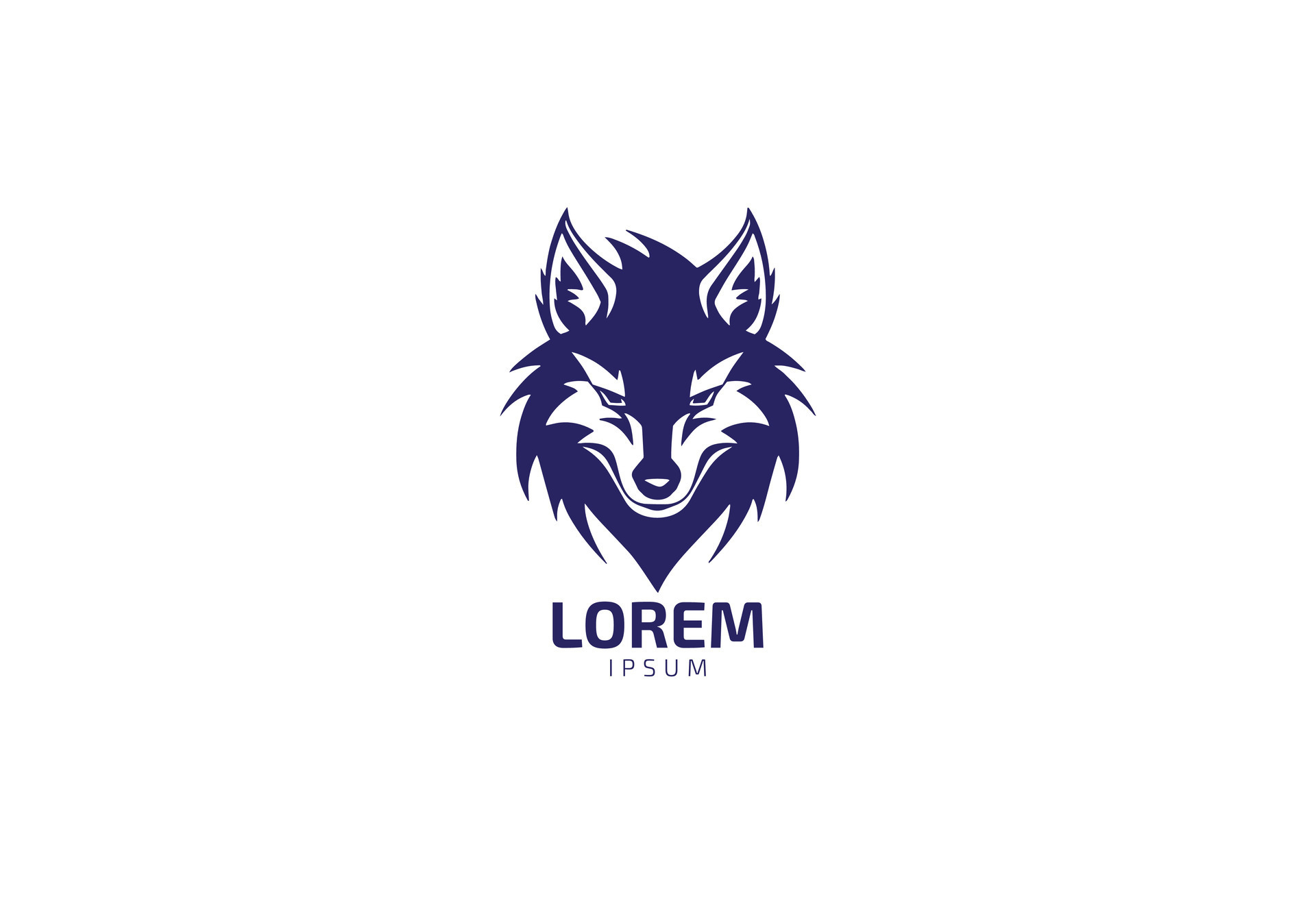 Wolf head logo vector Animal Brand Symbol 24847567 Vector Art at Vecteezy