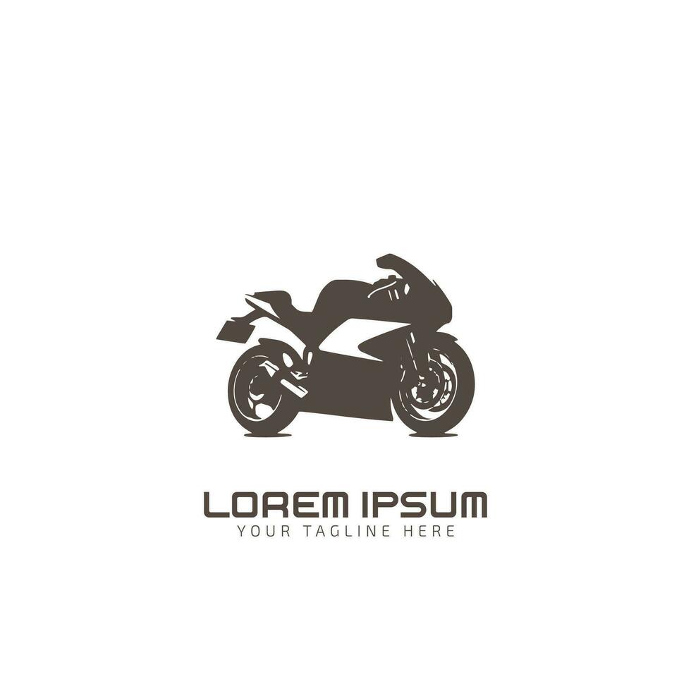 motorbike minimal logo silhouette vector icon
