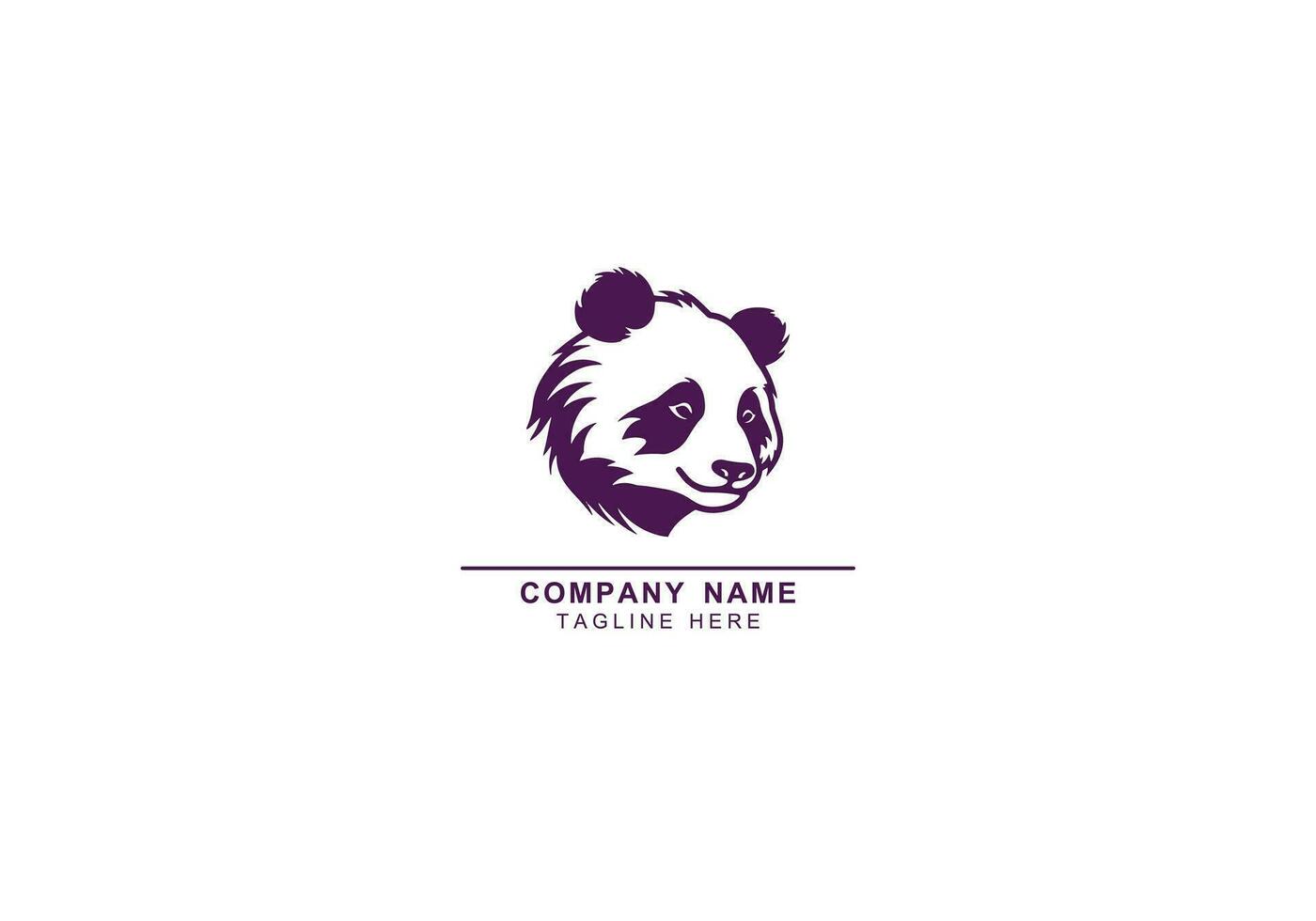 Graphical bear or panda,bear and panda vector elements.Design,tattoo and logo