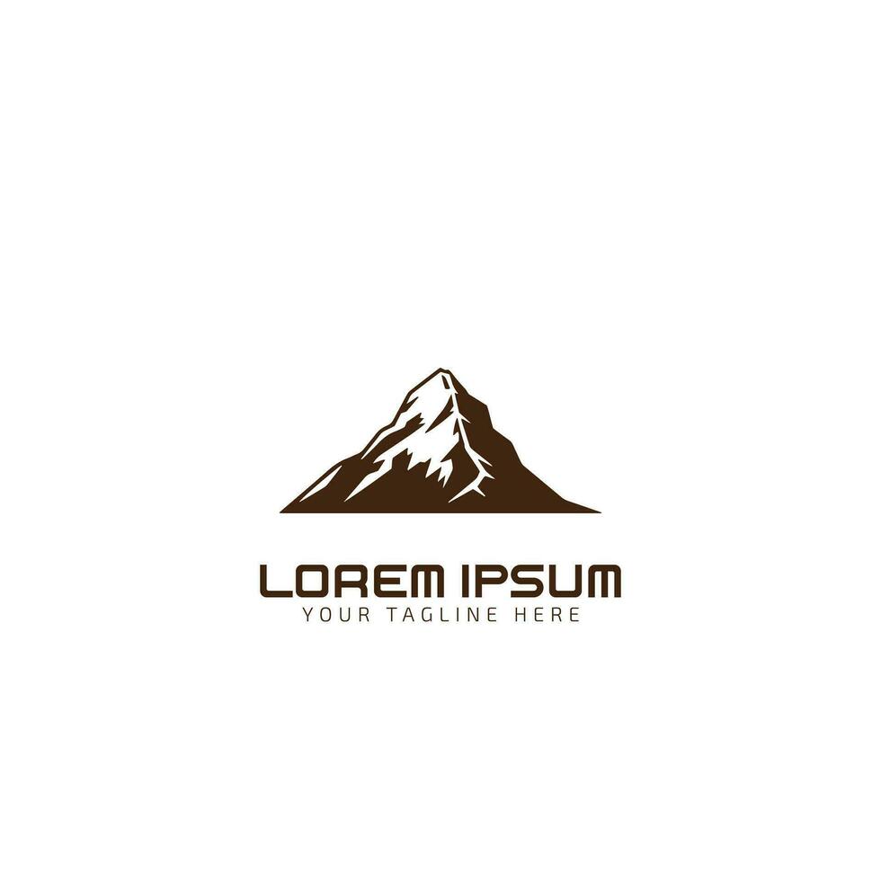 Mountain Silhouette logo, vector, icon Template vector