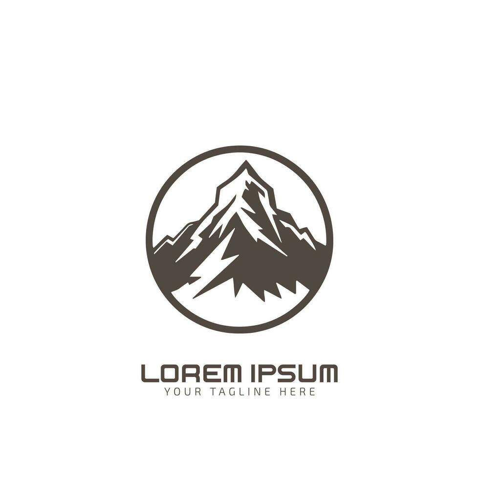 Mountain icon set. Collection of high quality black outline logo for mobile concepts and web apps. Mountain in trendy flat style. vector