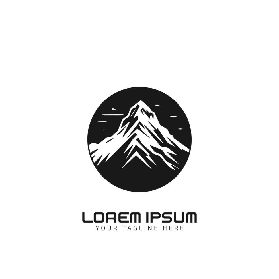 Mountain icon set. Collection of high quality black outline logo for mobile concepts and web apps. Mountain in trendy flat style. Vector illustration on a white background