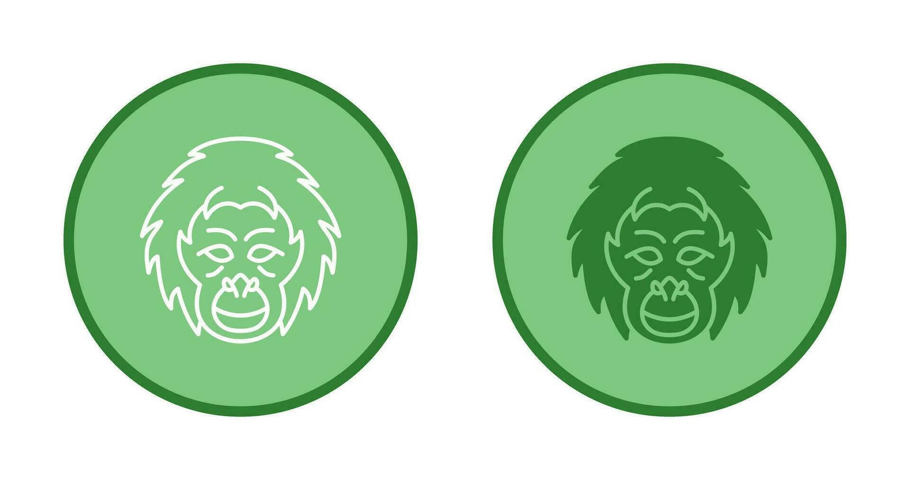 Orangutan Vector Icon