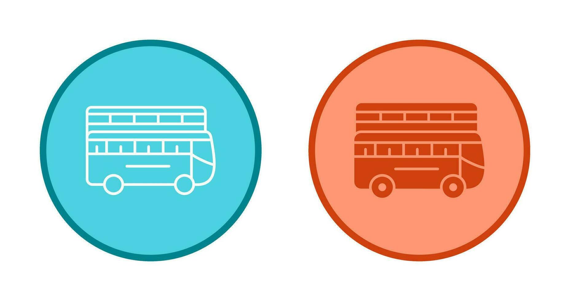Double Bus Vector Icon