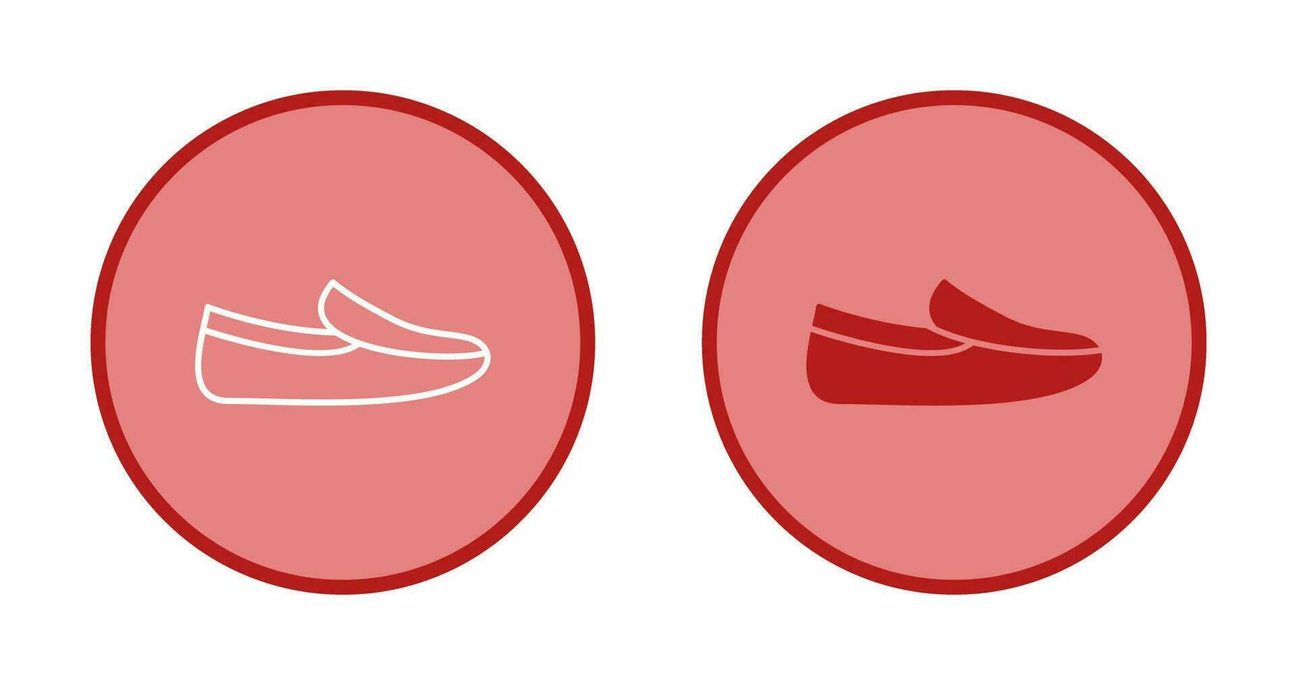 icono de vector de mocasines de hombres