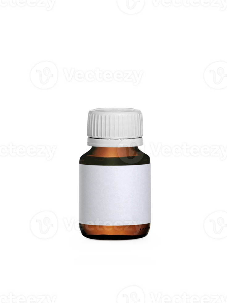 brun medicin flaska med märka, transparent bakgrund png