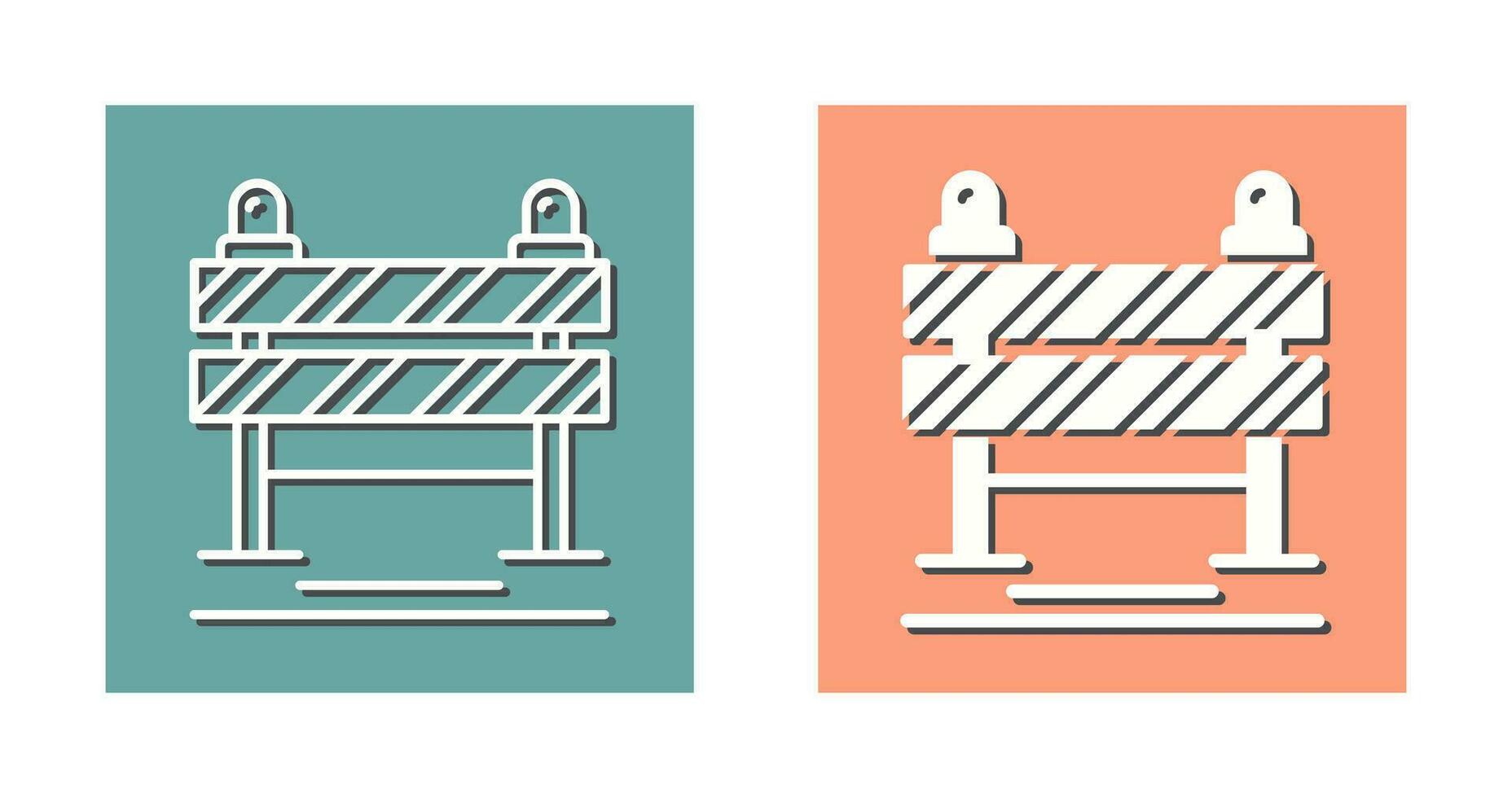 Road Blockade Vector Icon