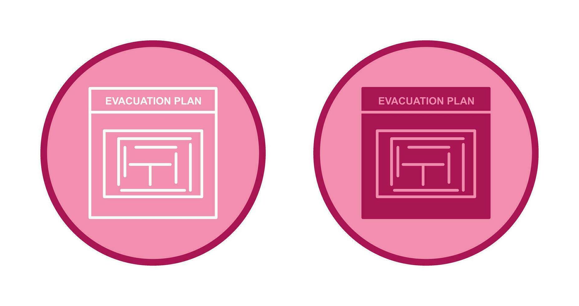 Evacuation Plan Vector Icon