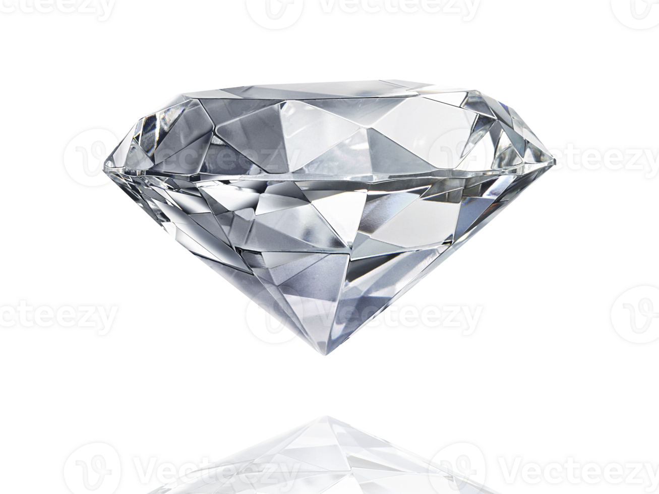 Large Clear Diamond. transparent background png