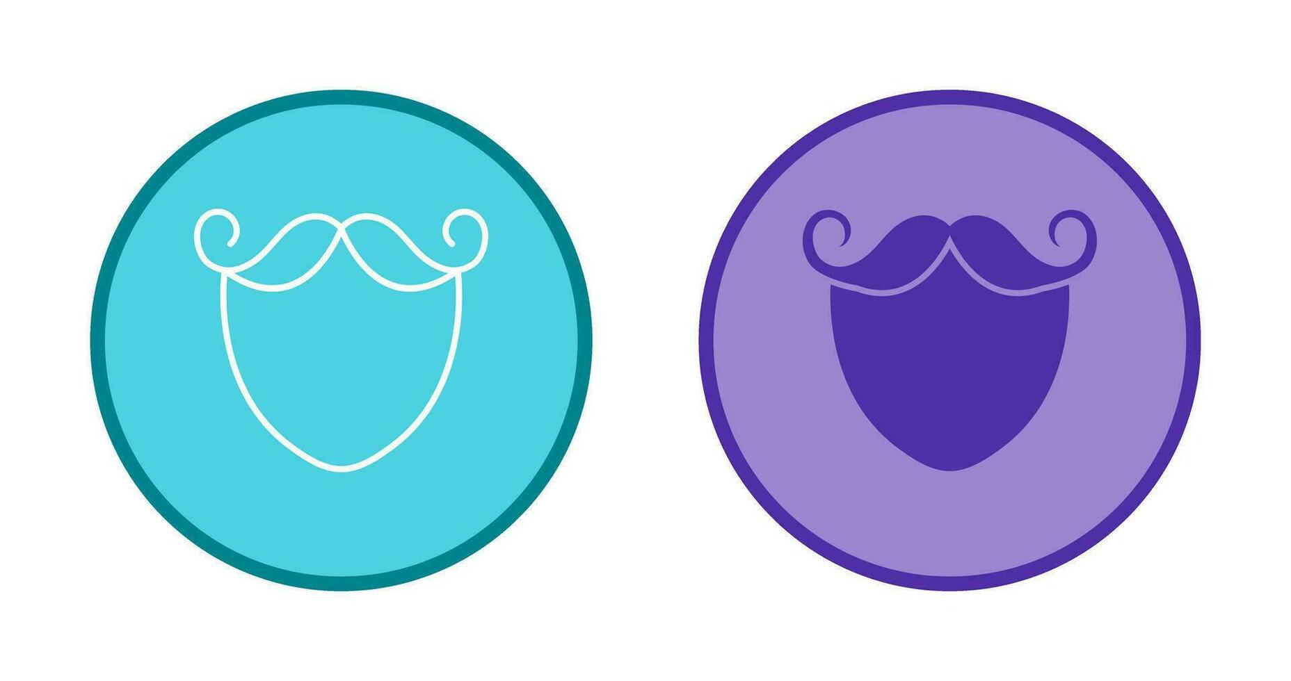 Beard and Moustache Vector Icon
