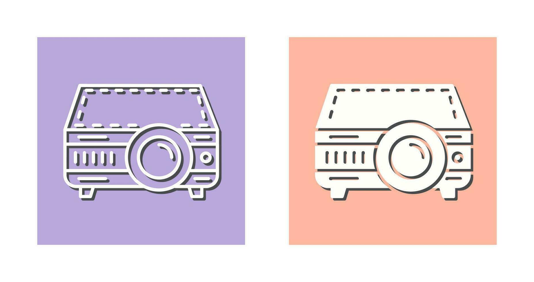 icono de vector de proyector