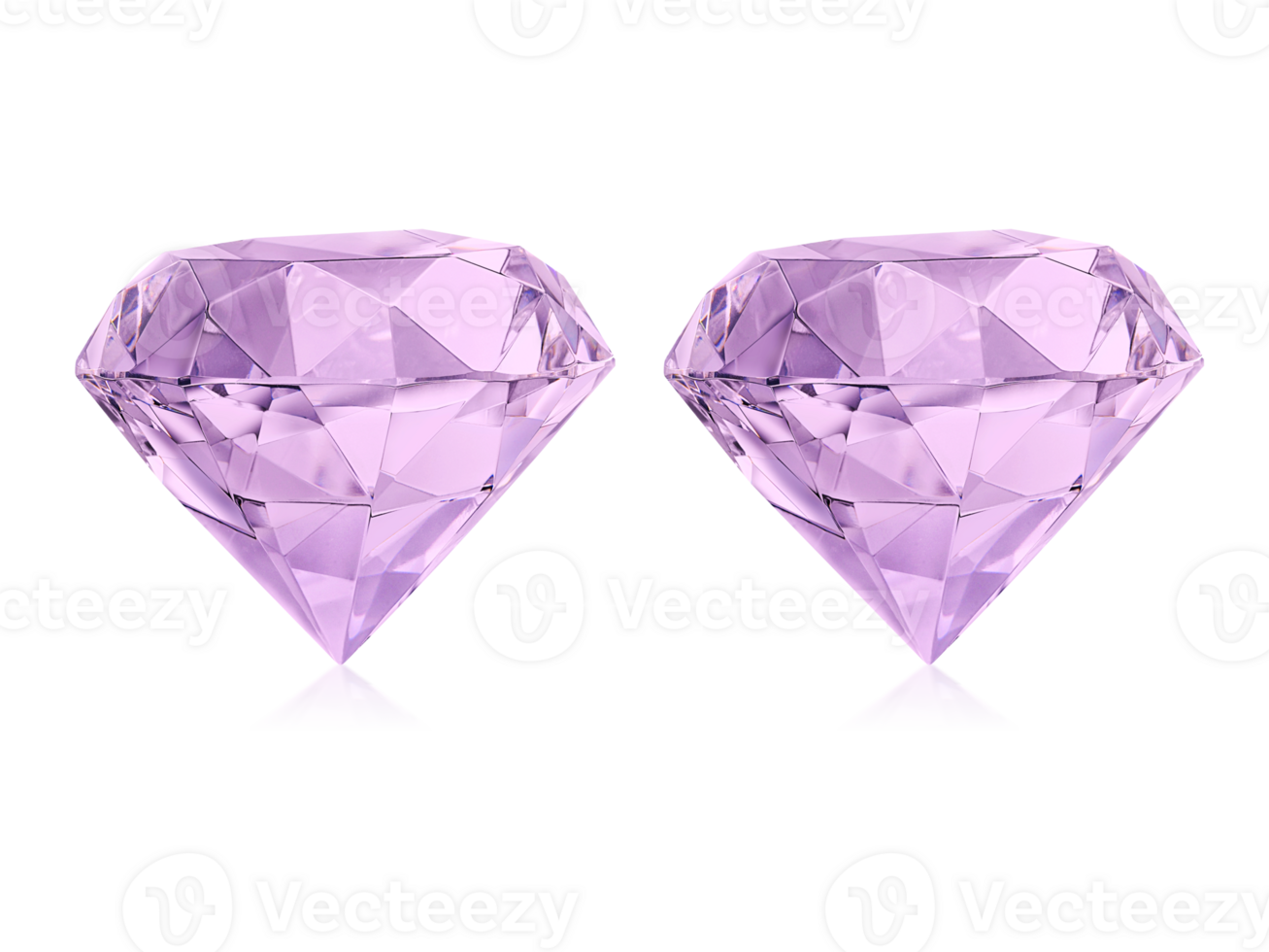 groß klar Diamant. transparent Hintergrund png