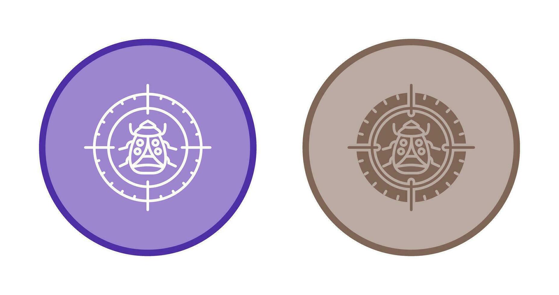 Bug Target Vector Icon
