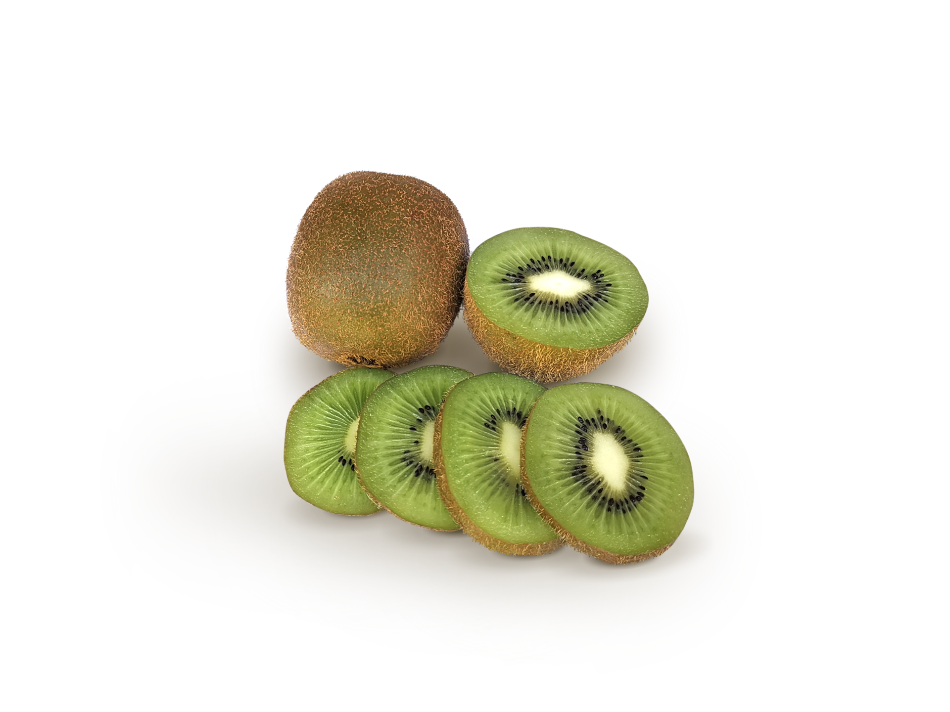 Ripe Whole Kiwi Fruit And Half Kiwi Fruit Transparent Background ripe-whole-kiwi-fruit-and-half-kiwi-fruit-transparent-background