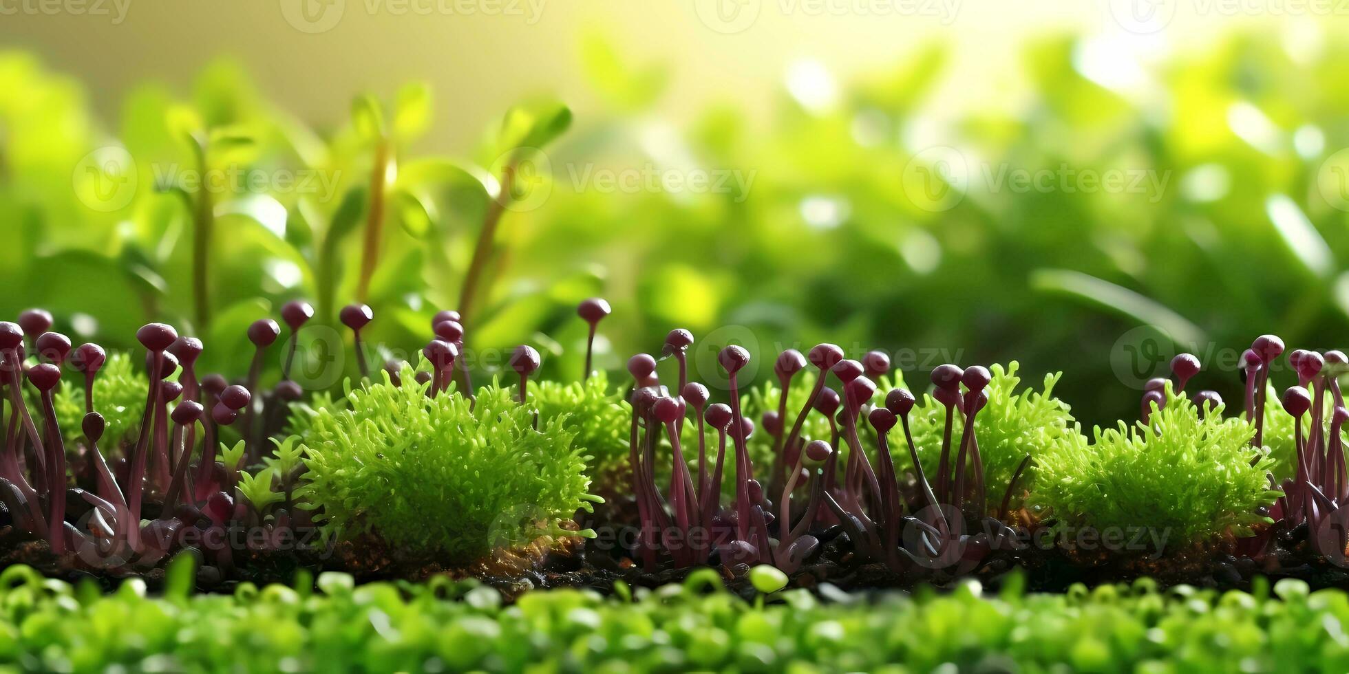 microgreens planta desde sano estilo de vida planta brotes, ai generado foto