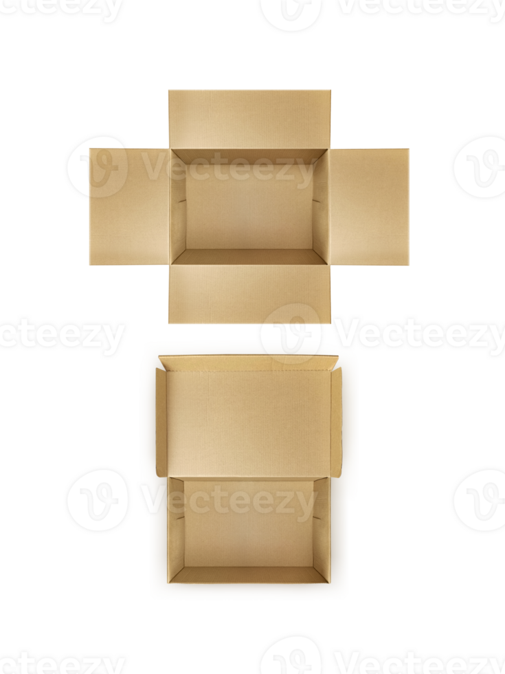 Cardboard box transparent background png