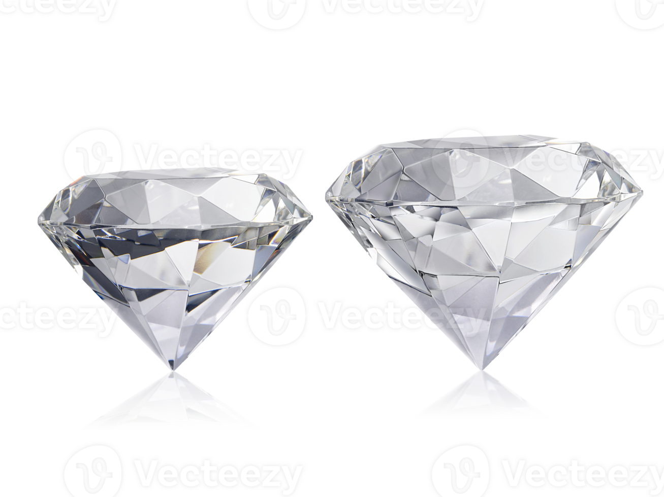 Large Clear Diamond. transparent background png