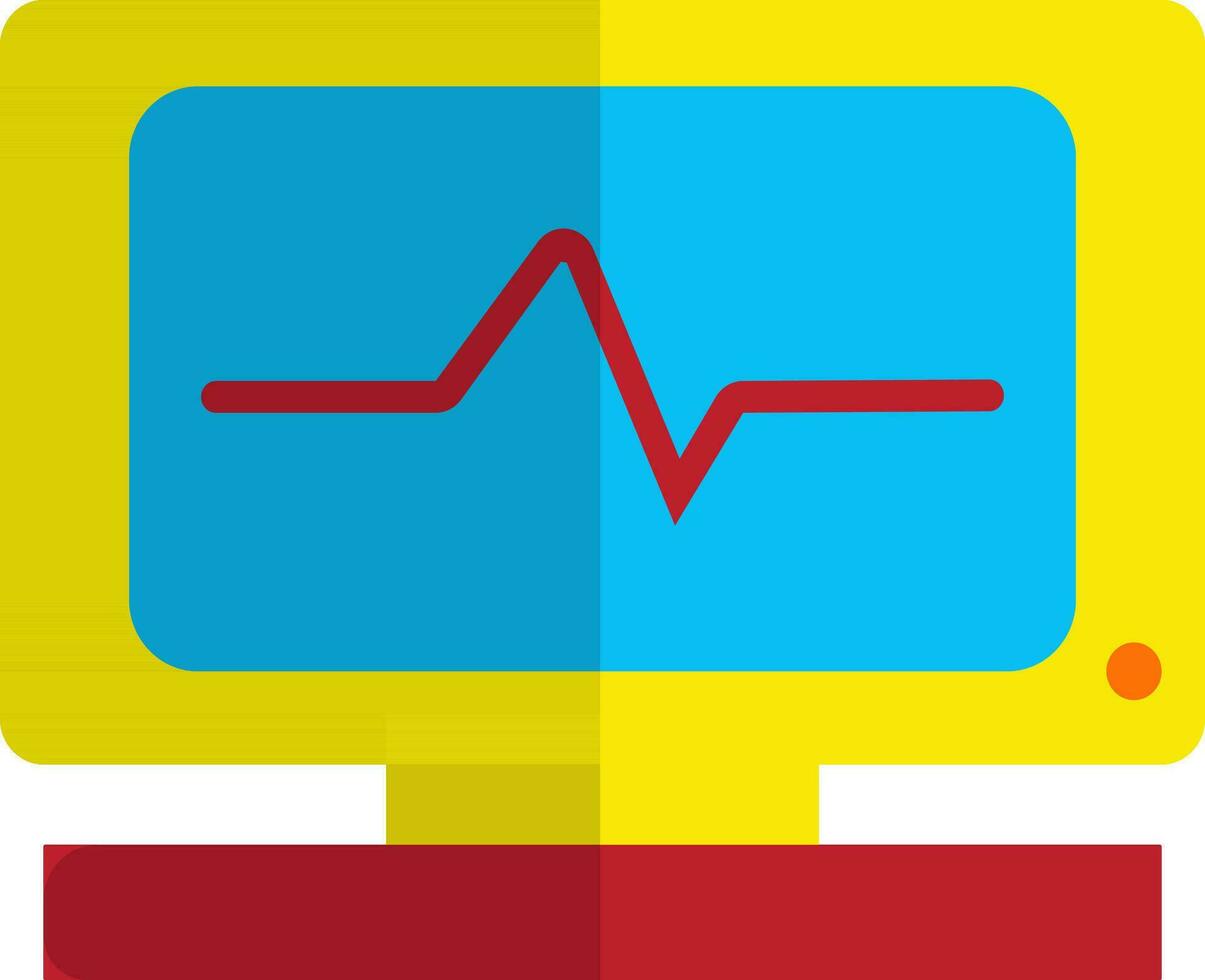 Yellow and red analysis. vector