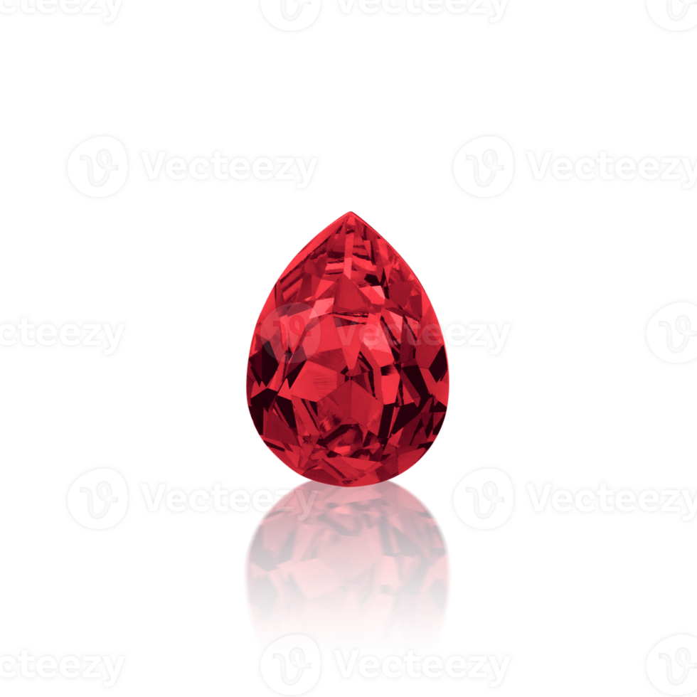 Red dazzling diamonds. on transparent background png