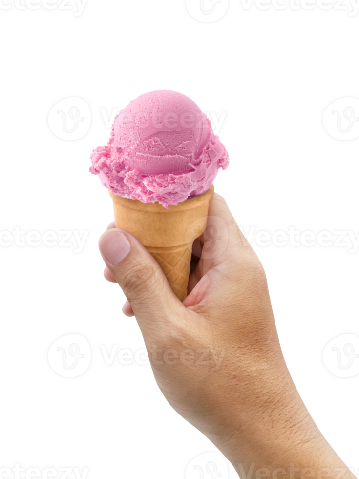 A man hand holding Ice cream transparent background png