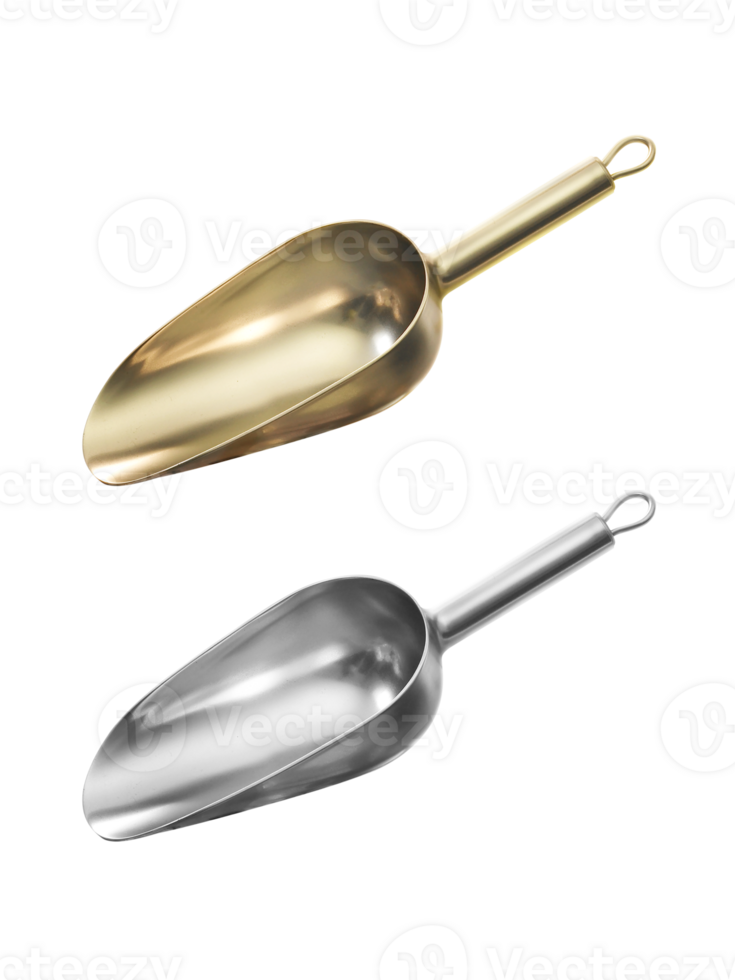 Metal Ice scoop, transparent background png