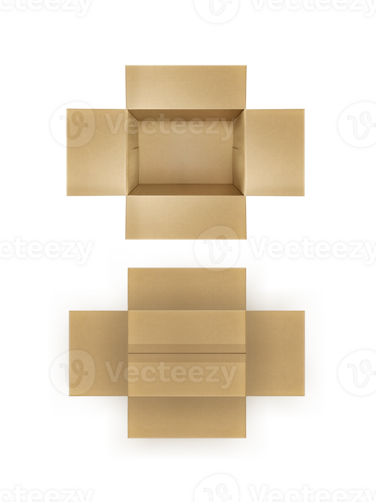 Cardboard box transparent background png