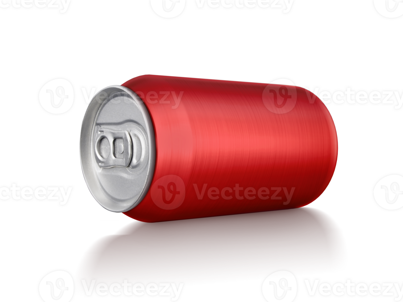 330ml aluminum soda can mockup, transparent background png