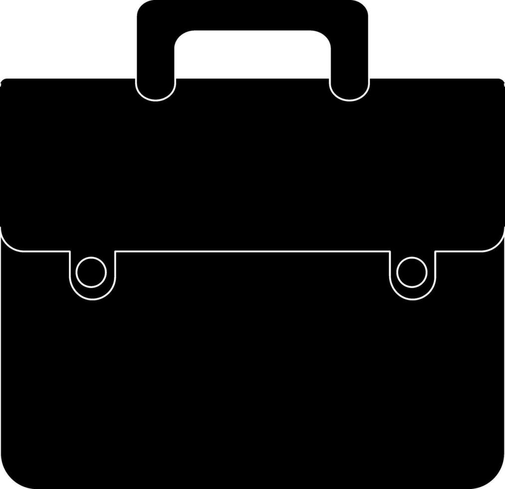 Black briefcase bag. 24851196 Vector Art at Vecteezy