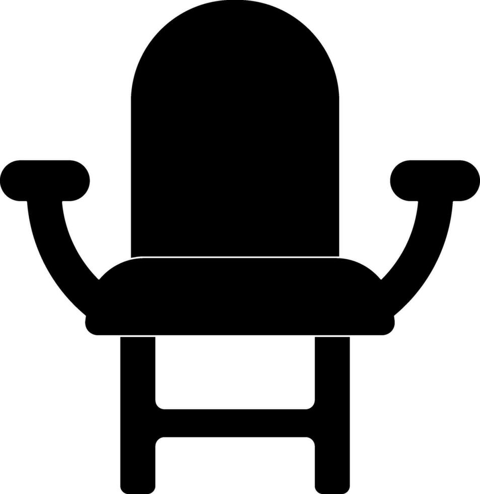Blank cinema chair in black color. vector