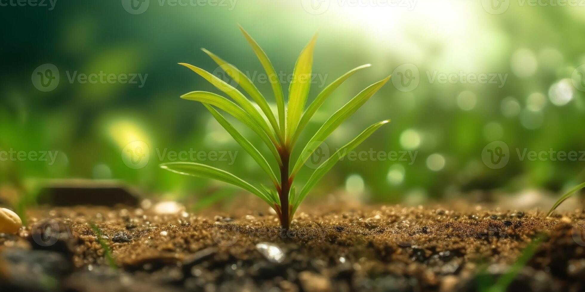 Tree shoots background copy space nature by tools photo