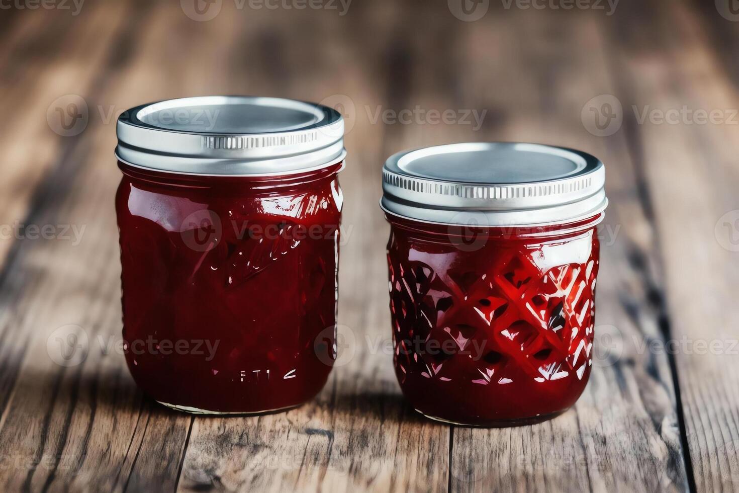Homemade Strawberry Jam with Fresh Berries . . photo