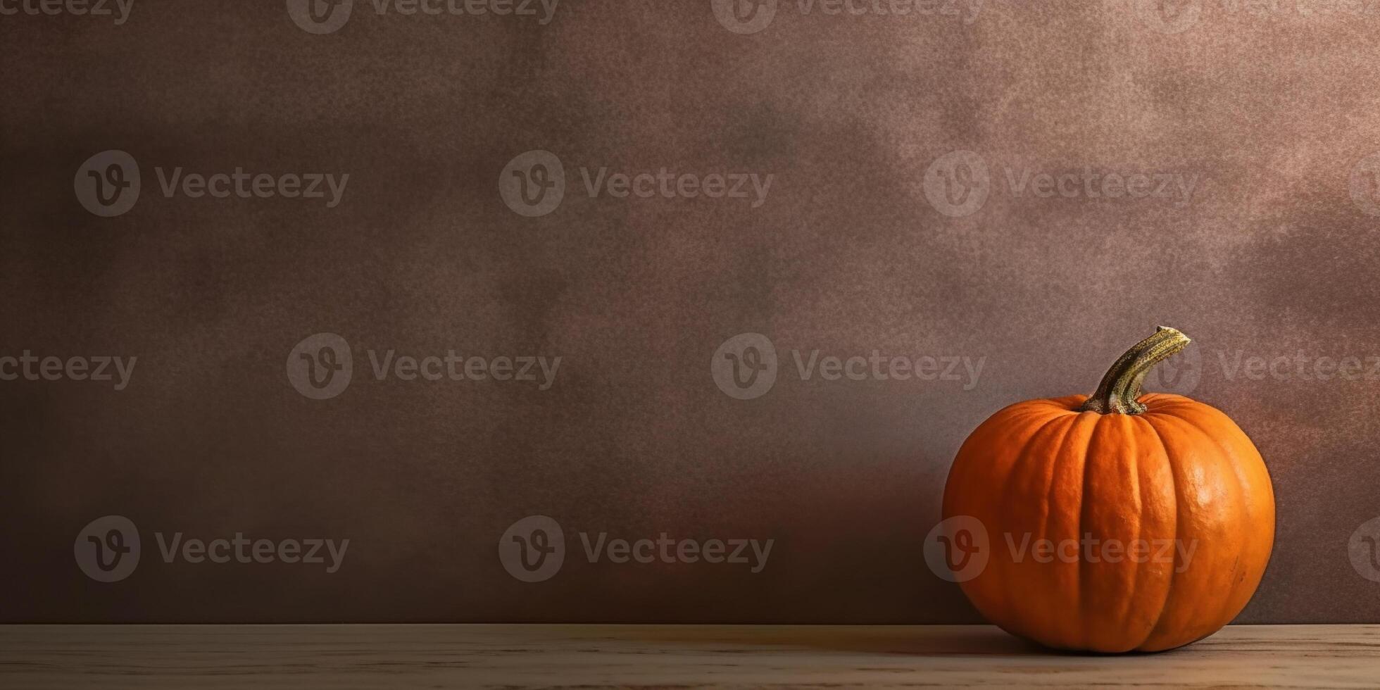 Pumpkin organic vegetable for cooking copy space blurred background, photo