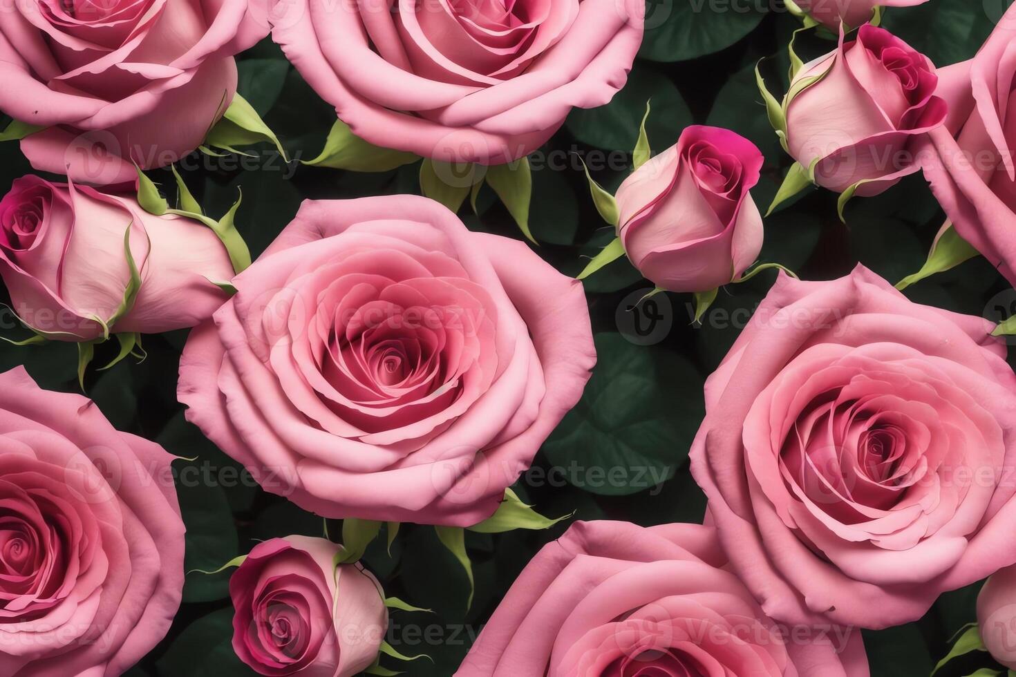 Representation of Pink Rose Flatlay Graphic Resources . . photo