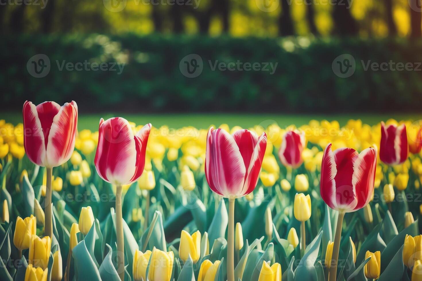 Rendering of Elegant Spring Tulip Flowers for Mother s Day . . photo