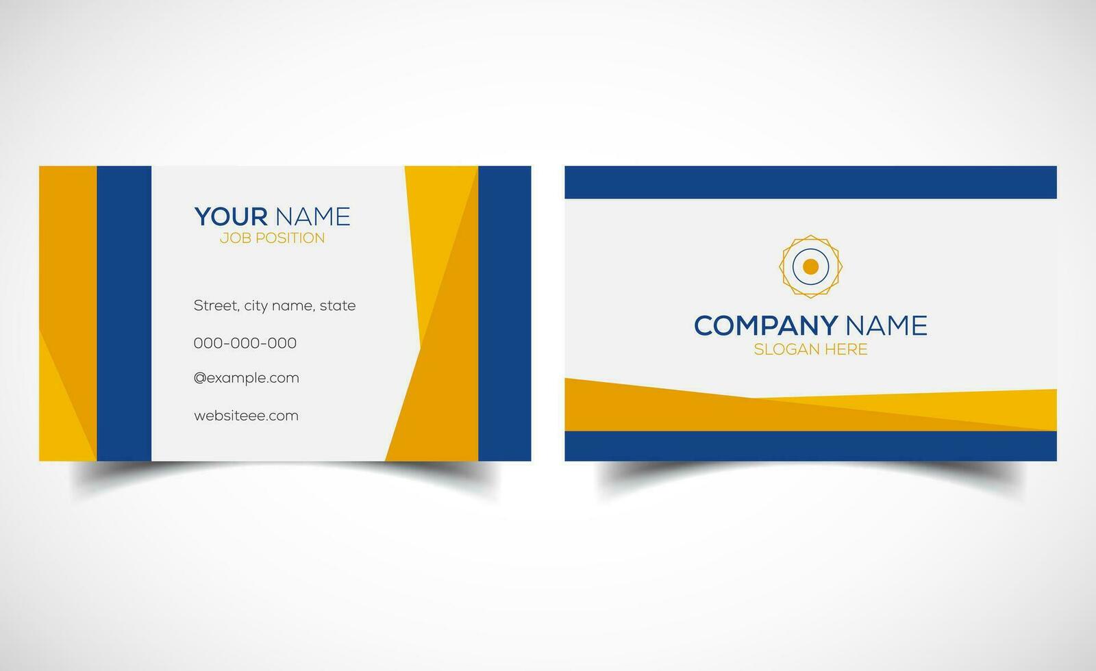 Creative and modern corporate business card template vector