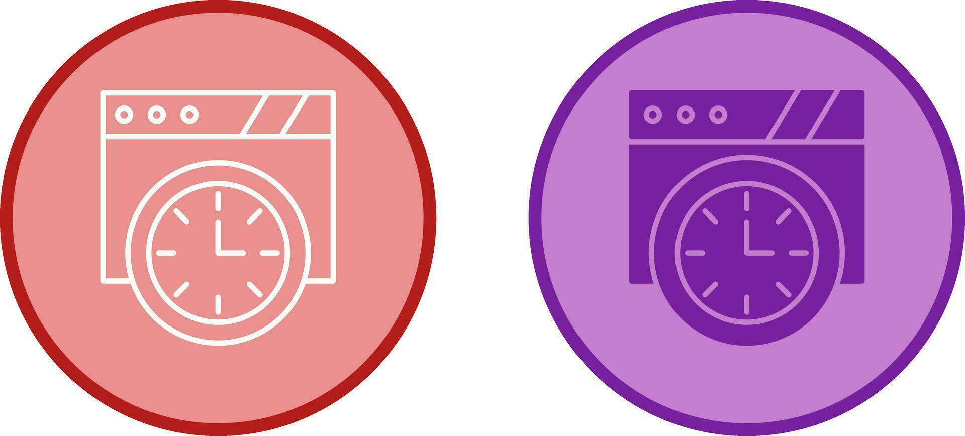Wall Clock Vector Icon