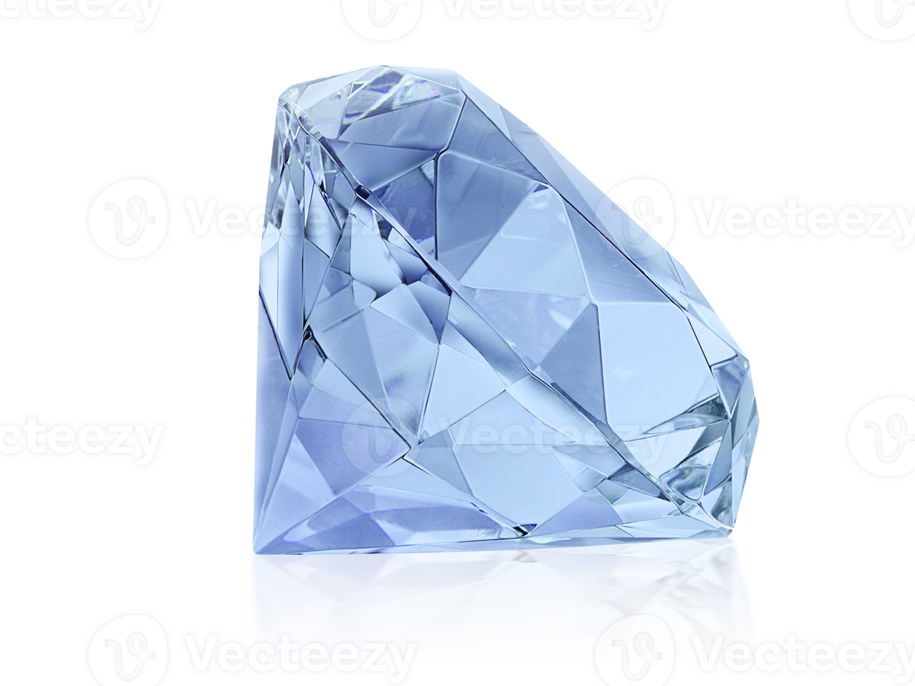 groß klar Diamant. transparent Hintergrund png