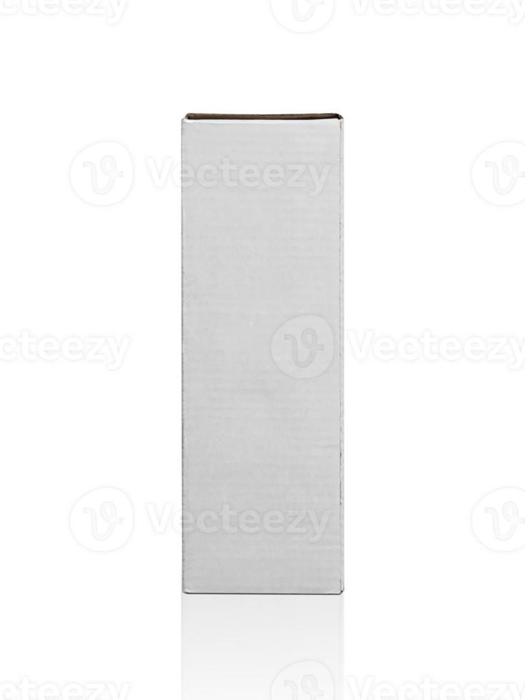 blank packaging white cardboard box transparent background png