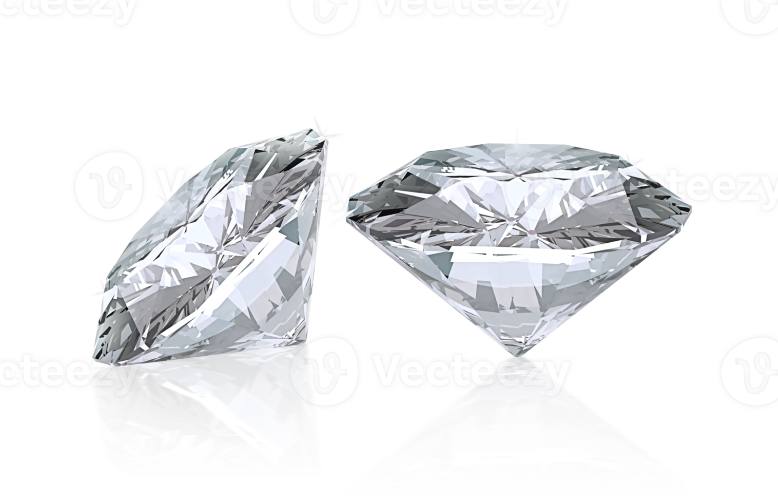 skinande lysande diamant placerad på transparent bakgrund png