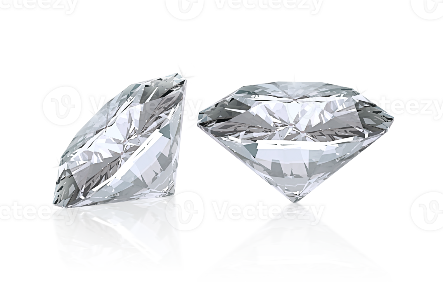 Shiny brilliant diamond placed on transparent background png