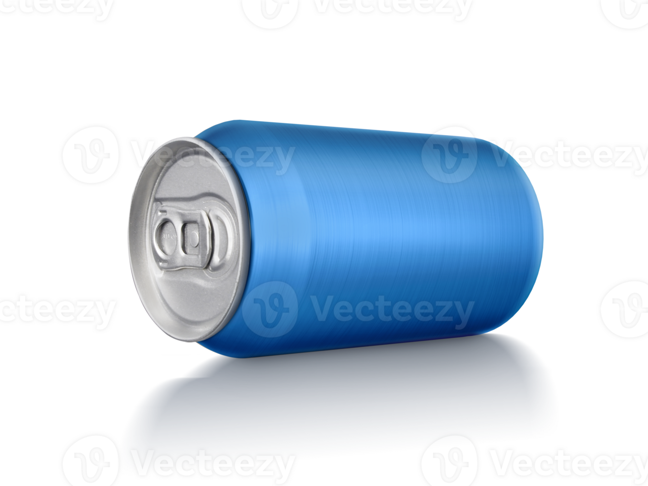 330ml aluminum soda can mockup, transparent background png