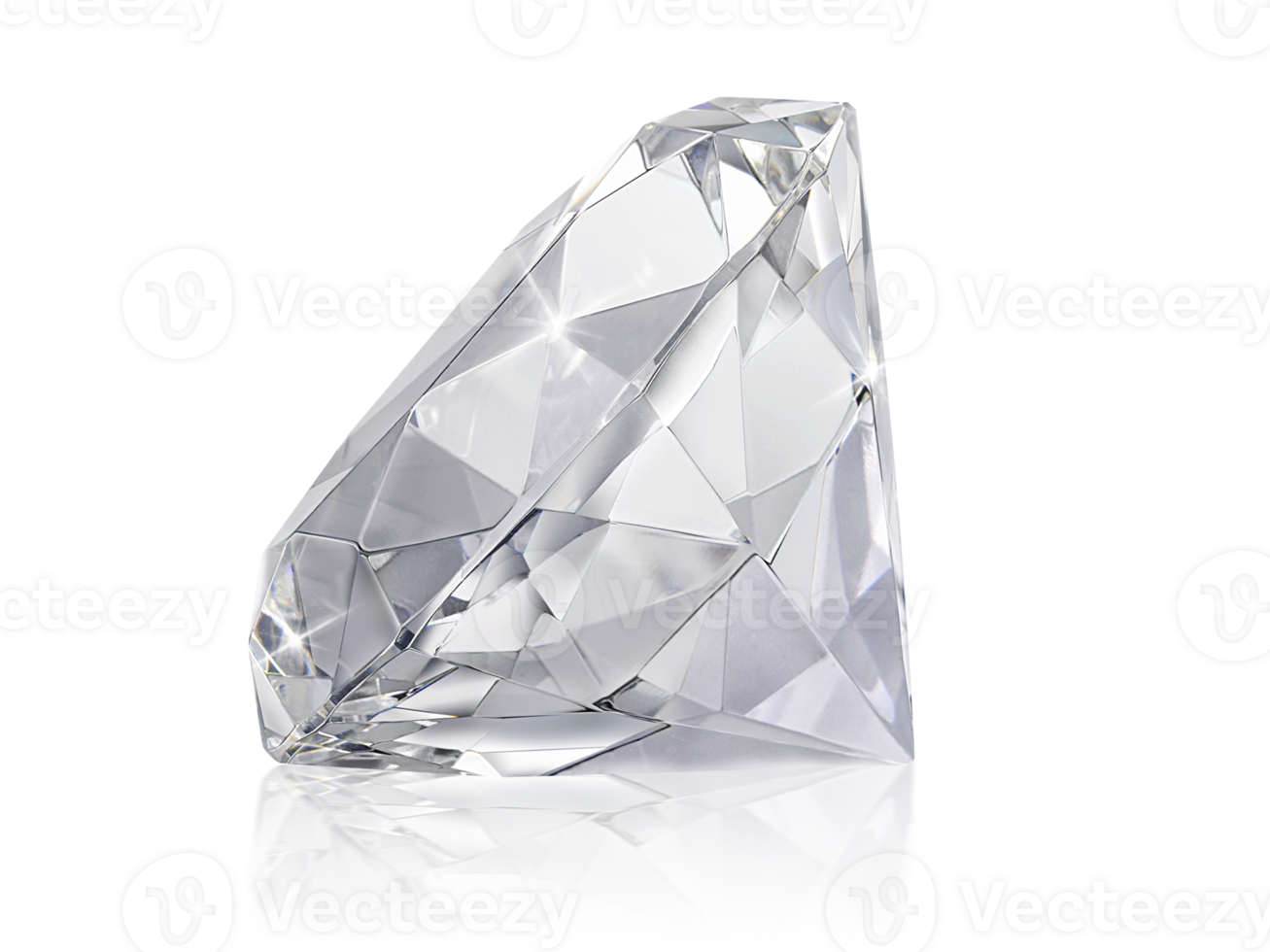 Large Clear Diamond. transparent background png