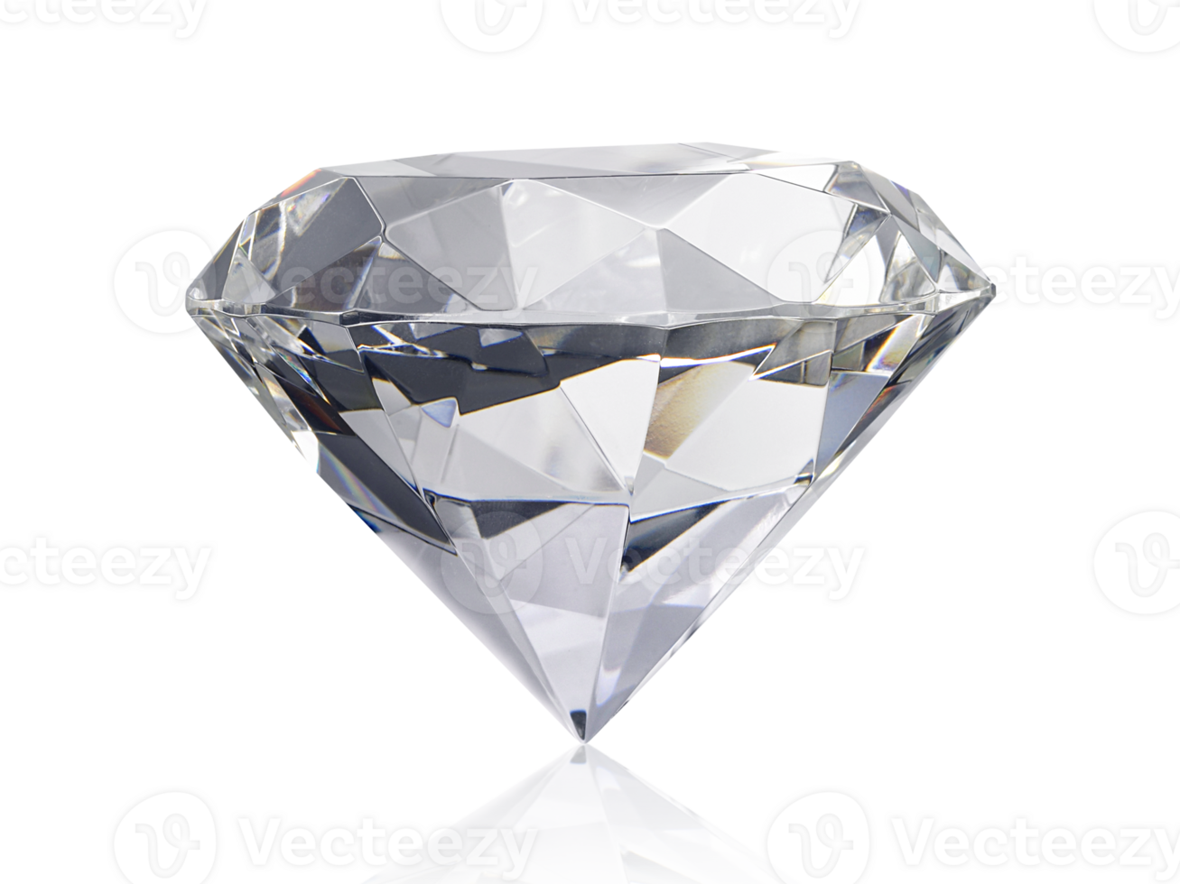 Dazzling diamond on transparent background png