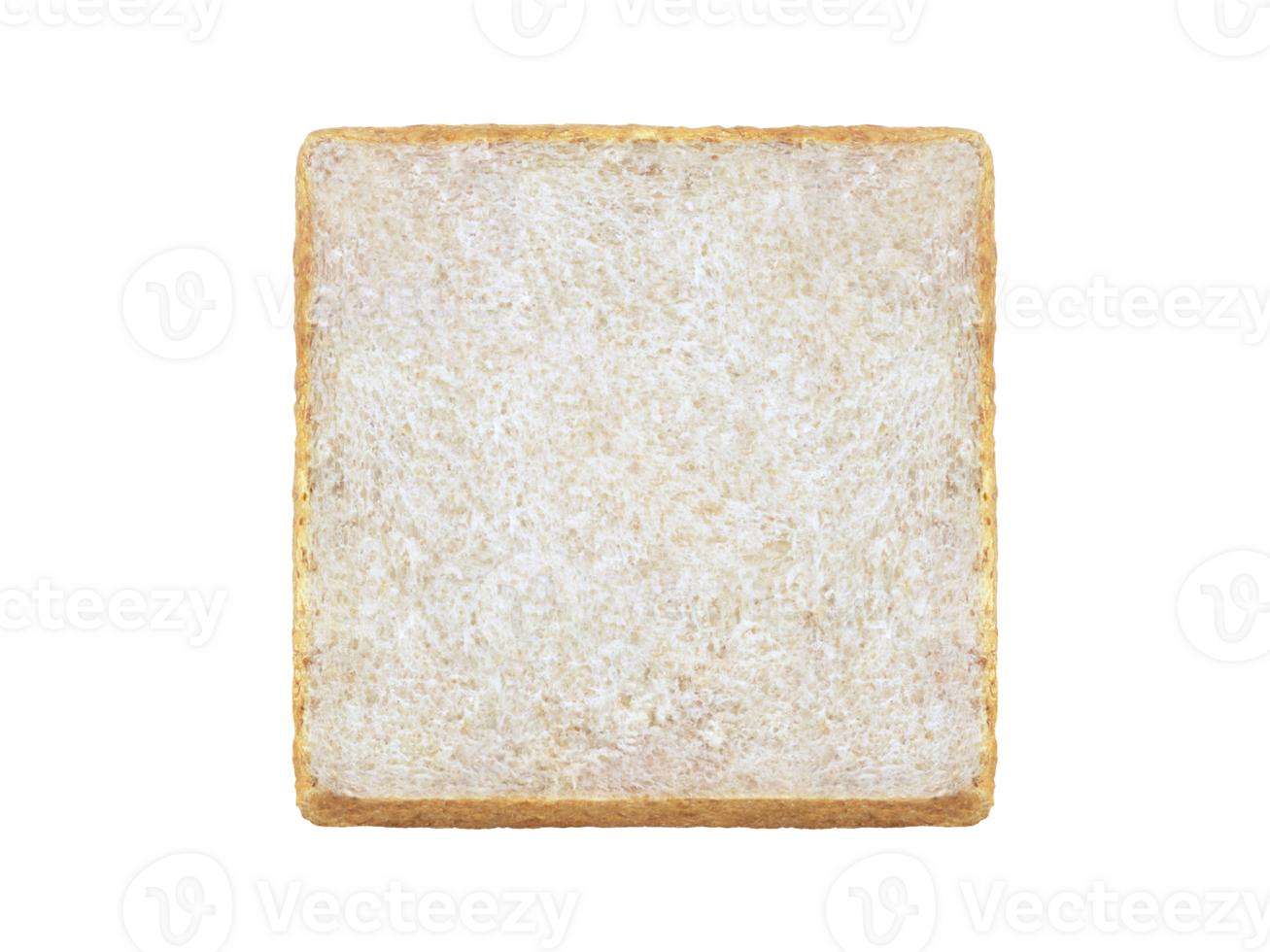 Slice of white bread transparent background png