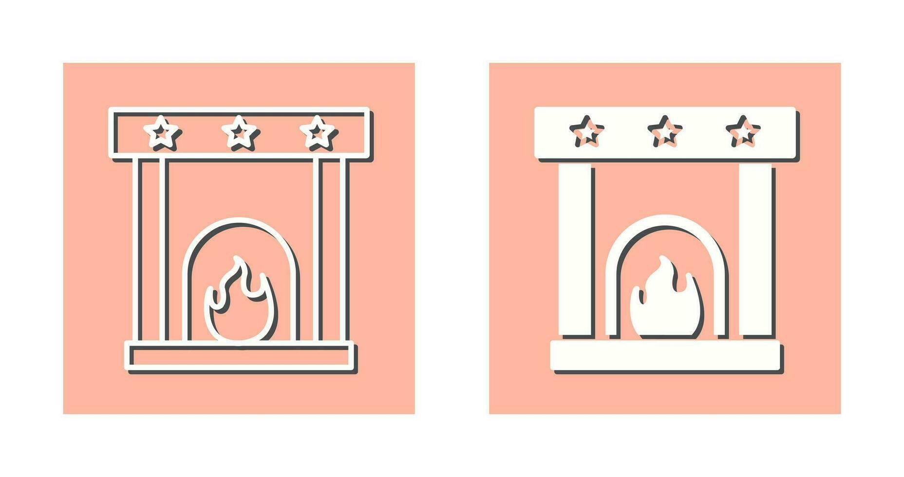 Fireplace Vector Icon