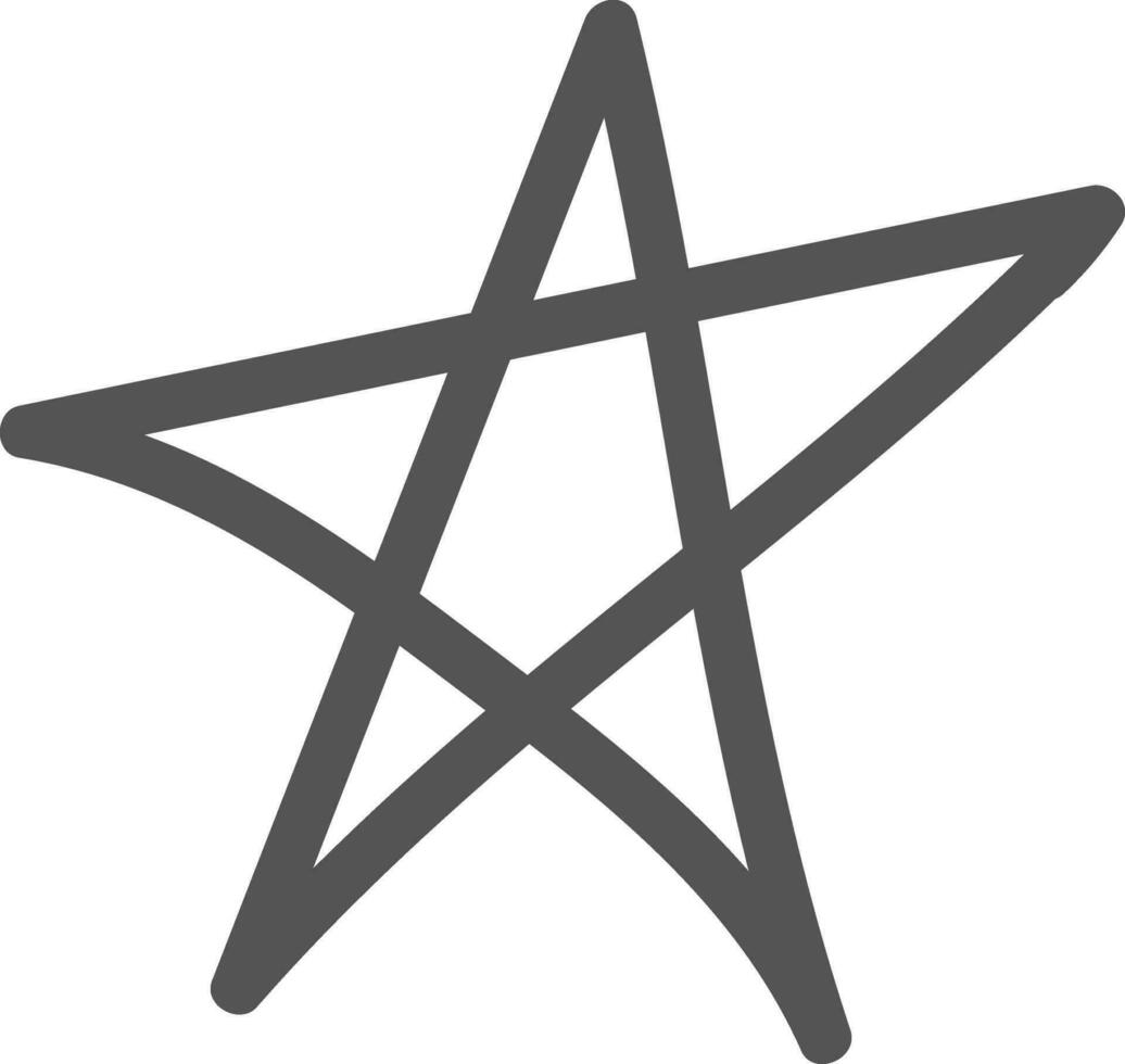 Illustration of a star. vector