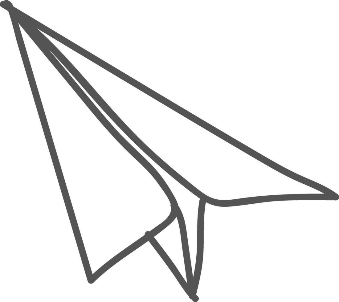 Illustration of a plane. vector