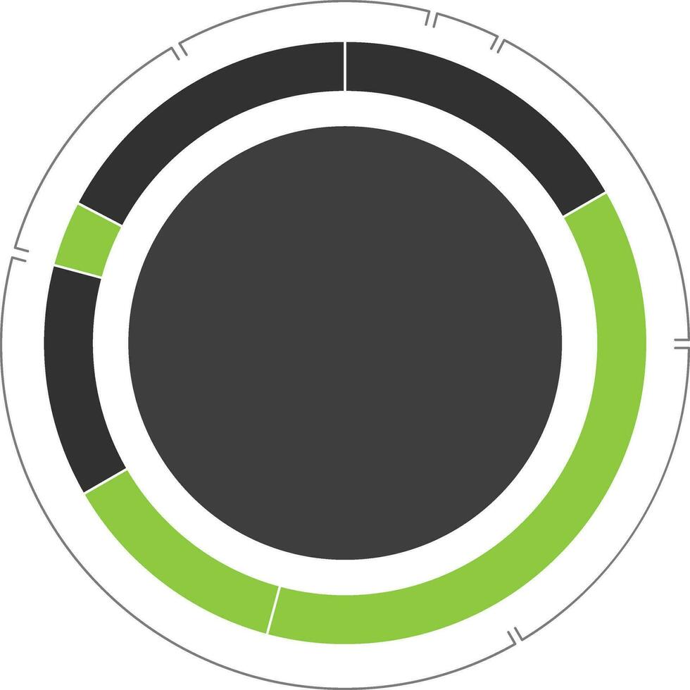 Circle infographic element for Business. vector