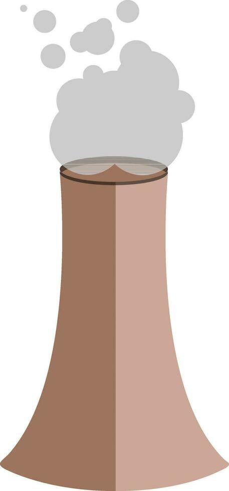 Flat illustration of chimney. vector