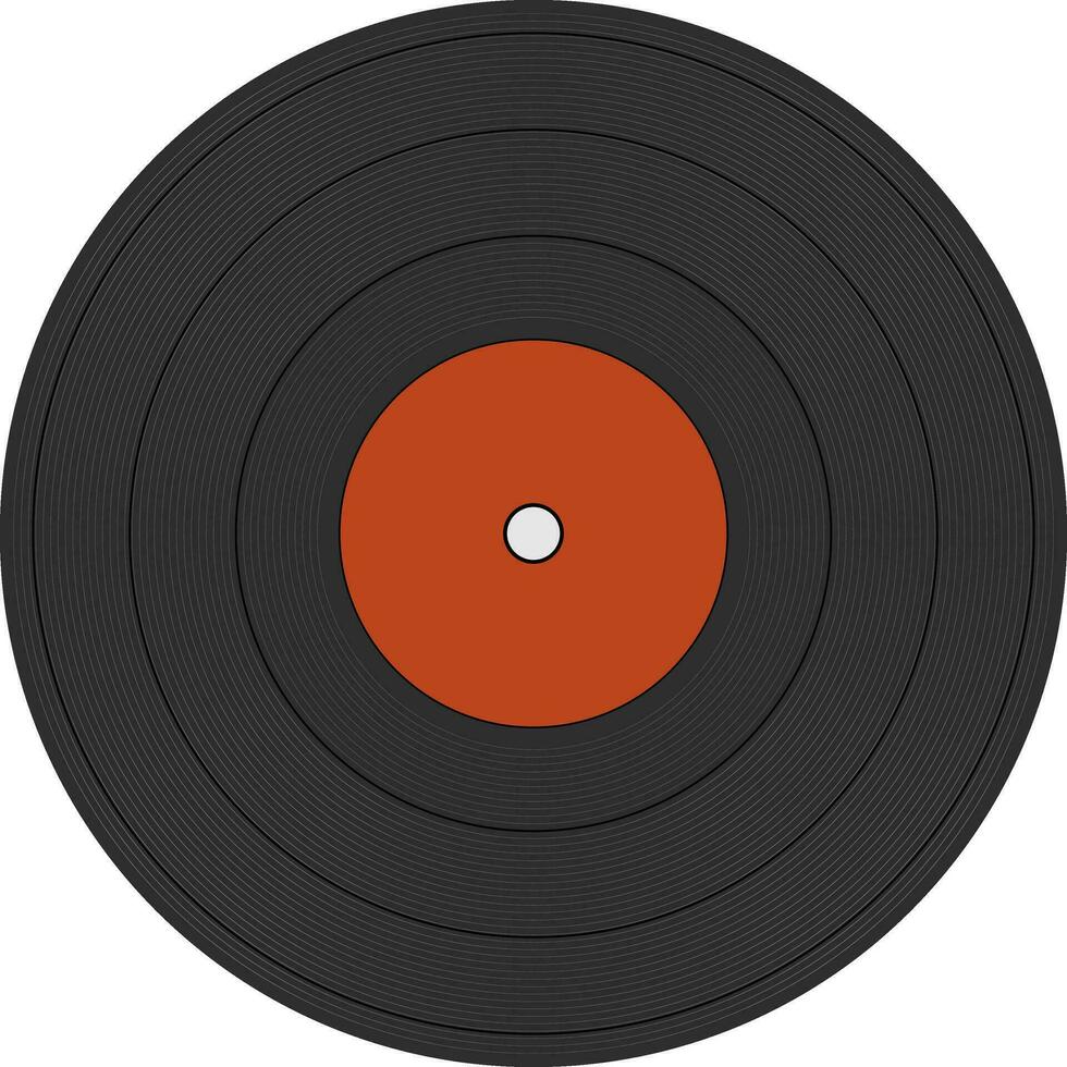 Illustration of vinyl record. vector